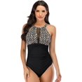 thumbnail image 1 of Trajes de baño de una pieza para mujer, Bikini con Control de barriga, traje de baño Halter adelgazante, traje de baño Retro Vintage, traje de baño Sexy para mujer, 1 of 4