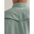 thumbnail image 4 of Wrangler Men's Solid Short Sleeve Snap Performance Western Shirt - 112344572 XX-, 4 of 4