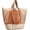 Brown & Orange, variant on Mesh Beach Bags for Women Men Extra Large Packable Beach Tote Bag Reversible Travel Pool Shopping