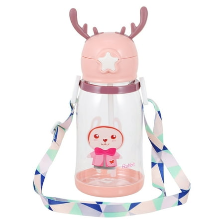 

Rosarivae 1Pc Children Water Cup Deer Horn Design Cup Lovely Rabbit Pattern Cup (Pink)
