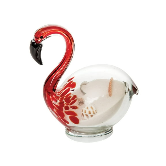 Beachcombers B25045 Glass Flamingo Figurine, 6.69-inch Height