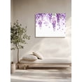 thumbnail image 5 of Wisteria Flowers Wall Art for Living Room,Canvas Picture Wall Decor for Bathroom Bedroom,Purple Floral Warercolor Summer Painting Artwork for Office Kitchen Hallway Dining Room Home Decor 24"x32", 5 of 8