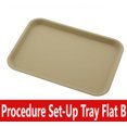 thumbnail image 1 of Dental Procedure Set-Up Trays Flat B (Ritter) 13½" x 9⅝" x ⅞", Autoclavable Tray, Dark Beige, 1 of 1