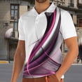thumbnail image 1 of T-shirt à Col en V à Manches Courtes Imprimé Décontracté et à la Mode pour Hommes, 1 of 3