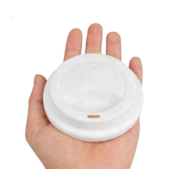 SHOWERORO 4pcs Reusable Silicone Drink Cup Lids Can Covers Rubber Silicone Cup Covers for Ceramic Espresso Coffee Mugs Travel White