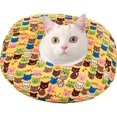 thumbnail image 1 of Collar de cuello de cono de recuperación ajustable suave Elizabeth Circle funda lavable extraíble para perros gatos (amarillo, X-pequeño), 1 of 5