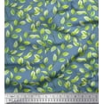 thumbnail image 1 of Soimoi Blue Heavy Canvas Fabric Leaf Printed Craft Fabric by the Yard 58 Inch Wide, 1 of 3