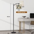thumbnail image 3 of Arc Floor Lamps Beautiful tropical vintage hawaiian palm trees zebra giraffe elephant Modern LED Adjustable Lampshade Standing Light for Living Room Reading Bedroom Office, 3 of 5