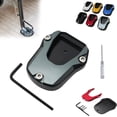 thumbnail image 1 of HUGFEGWE Motorcycle Kickstand Pad,Motorcycle Kickstand Shoe,Motorcycle Kickstand Plate,Motorcycle Kickstand Foot Side Stand Extension Pad Support Plate,Kickstand Foot Plate Extender Accessories (F), 1 of 7