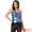 Blue, variant on DARING DIVA Women's Metallic Sleeveless Slim Fit Cami Top XS Silver
