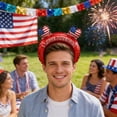thumbnail image 6 of Independence Day Inflatable American Heart Headband Balloon, Hair Hoop Accessories for 4th of July Birthday Holiday Gatherings, 6 of 6