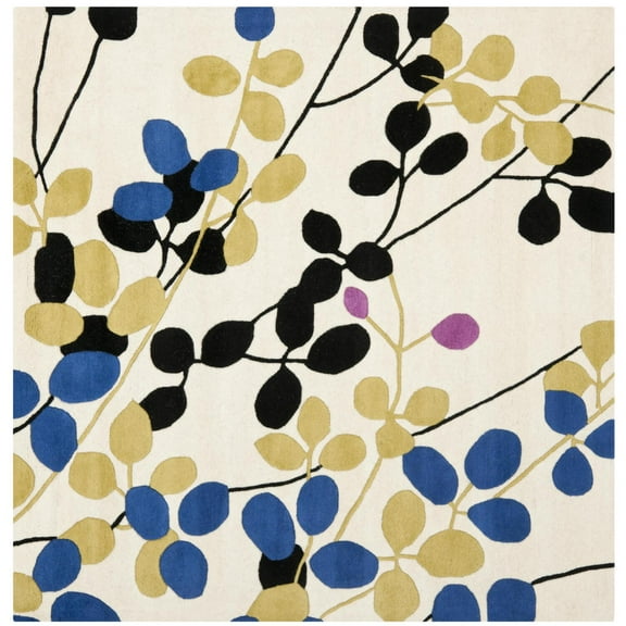 Safavieh Soho Cymone Abstract Area Rug, Ivory/Multi, 6' x 6' Square