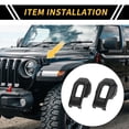 thumbnail image 2 of Unique Bargains 2pcs Soportes de bloqueo del capó para Jeep Wrangler JL JLU Sport Sahara Rubicon 18-22, 2 of 6