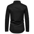 thumbnail image 4 of Men's Casual Long Sleeve Shirt Stylish Triangle Cashew Floral Print Comfortable Spring Autumn Top Men's Oversized Tee Summer Tops Streetwear, 4 of 4