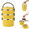 thumbnail image 2 of 3 Layer Stainless Steel Insulated Lunch Box, Leak-Proof Food Container with Lid for Office, Work, School, And Portable Meal Storage Harlik, 2 of 4