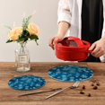 thumbnail image 7 of FREEAMG Blue Christmas Snowflake Pot Holder Trivets Set of 2, Heat Resistant Cotton Rope Round Trivets for Hot Dishes, Bowl,Teapot, Hot Pot and Pans, 7 of 7