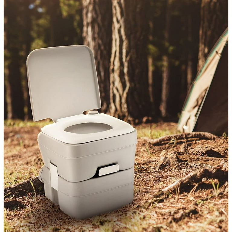Portable Toilet Camping Porta Potty - 5 Gallon Waste Tank Travel