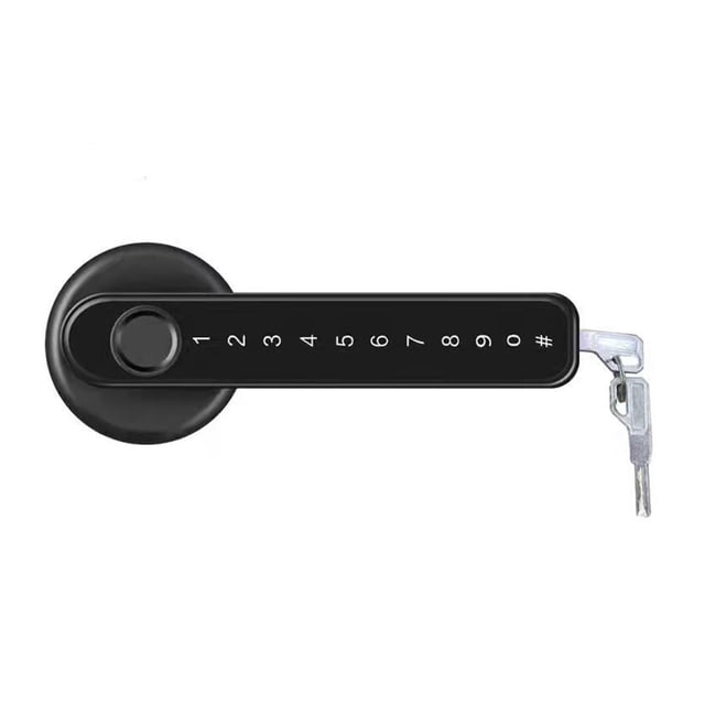 TTlock Tuya Smart Home Fingerprint Electronic Door Lock Password APP Mechanical Key Security Biometric Handle Lock ,Smart and Convenient