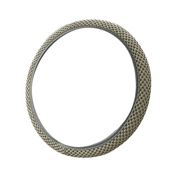 Universal 38Cm Car Auto Steering Wheel Cover Elastic Ice Silk Material For Middle-Size Steering Wheels 14.5-15 Inch (37-39Cm) Breathable Sweatproof Anti-Slip Easy To Install