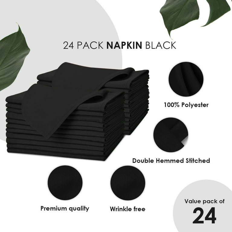 Napkins Black(17x17)