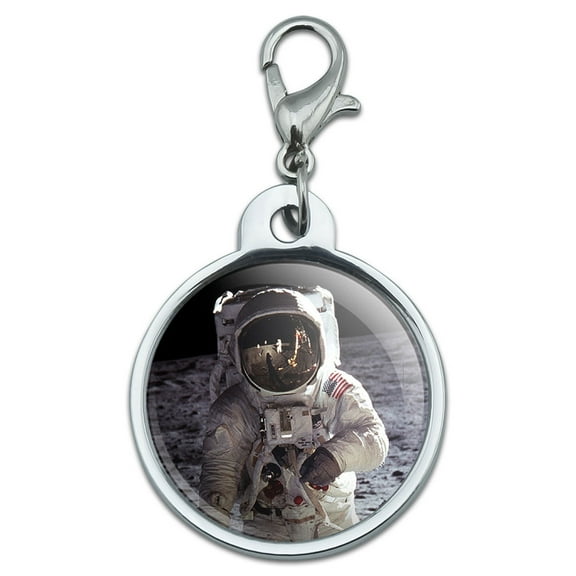 Apollo 11 Moon Landing - Astronaut Space Small Metal ID Pet Dog Tag