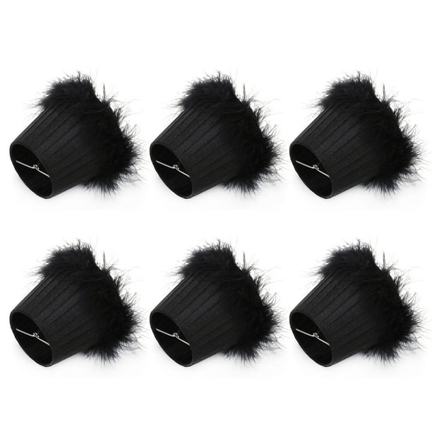 Sala de Lámpara de Araaña, Pantalla de Lámpara de 6 piezas domésticas, con una Buena Transmisión de Luz de Plumas Salas de Estudio Sedosas para Hotels Halls Studios