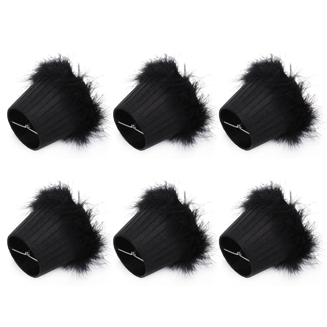 Sala de Lámpara de Araaña, Pantalla de Lámpara de 6 piezas domésticas, con una Buena Transmisión de Luz de Plumas Salas de Estudio Sedosas para Hotels Halls Studios