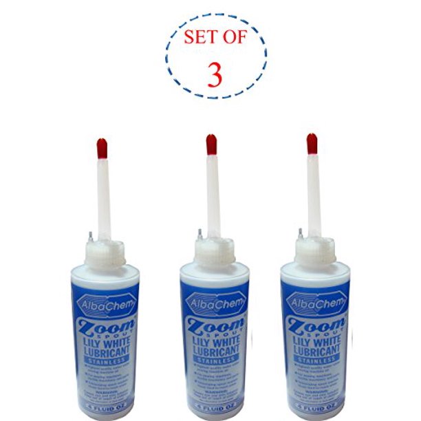 Machine Lubricant Zoom Spout Prefilled Oil Dispensers Set of 3