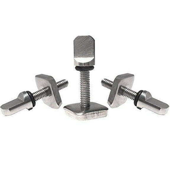 Surfboard Fins Thumb Screw and Plate for Longboard Center -.Size:3 Pack,Color:Stainless Steel,Style:Single Fin