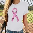 thumbnail image 2 of Yhmxh T-shirts pour Femmes Col Rond Imprimé Poitrine Manches Courtes T-shirt Hauts d'Été pour Femmes Manches Courtes Chemises d'Été sous-Vêtements T-shirts pour Femmes, 2 of 4