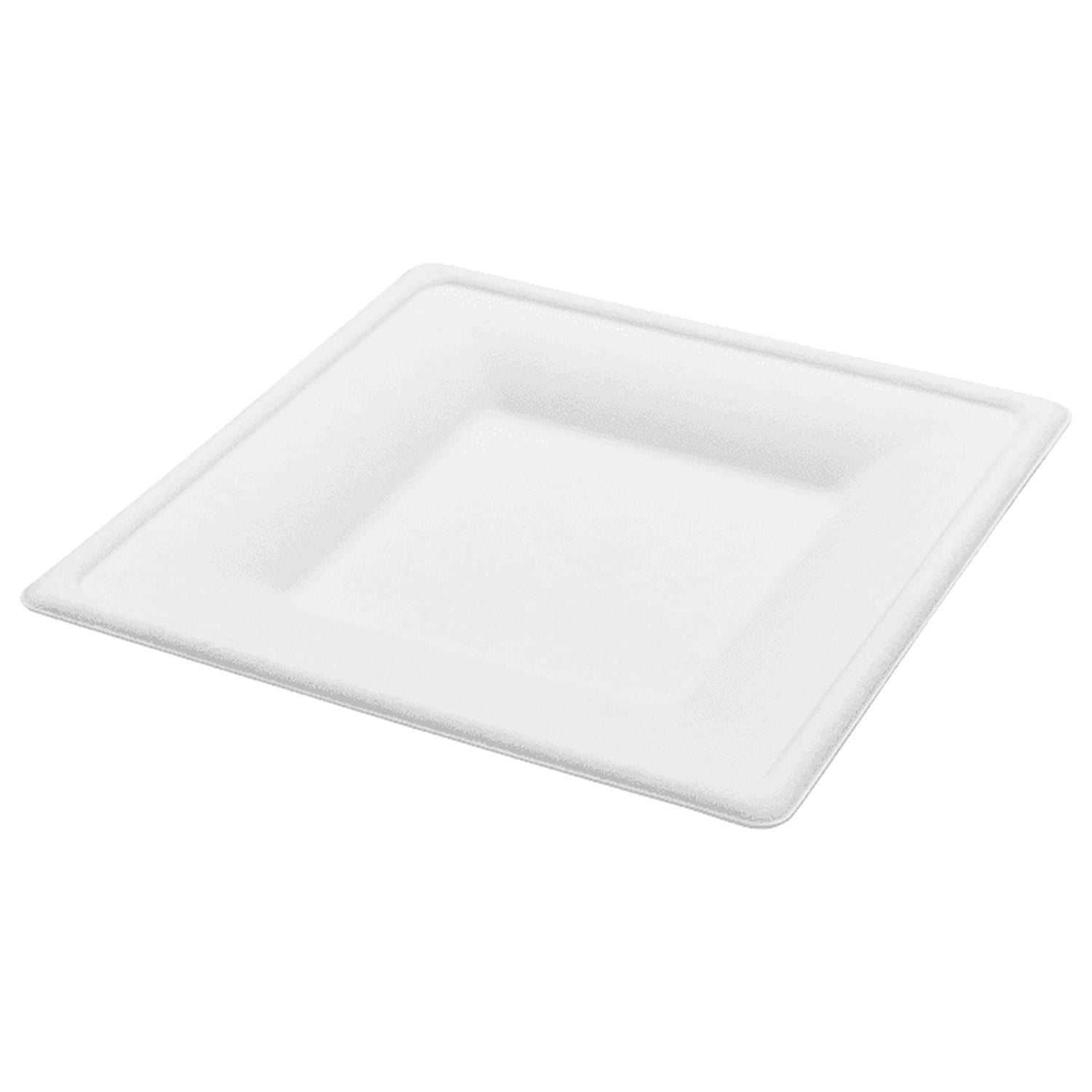Karat Earth 6”x 6” Paper Square Plate, Molded Fiber, White - 500 pcs