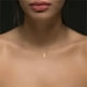 thumbnail image 3 of Delicado collar de oro para las mujeres lindo nombre de la letra gargantilla collares para niñas joyas, 3 of 3