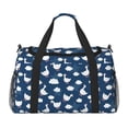 thumbnail image 1 of Fotbe Cute Goose On Blue Sky Bolsa de Viaje con Estampado, Bolsa de Fin de Semana para Mujer con Compartimento para Zapatos, Bolsa de Gimnasio con Bolsillo Húmedo, 1 of 7