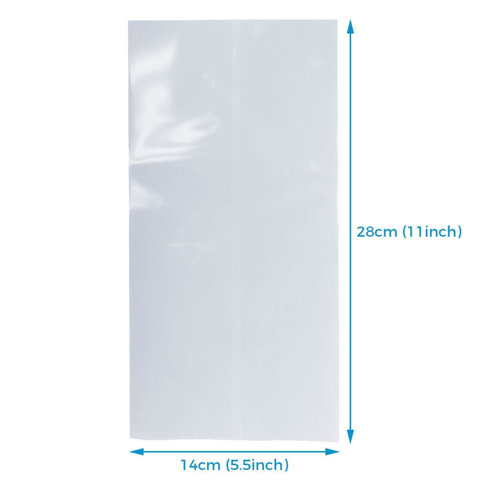 Qomolangma 100pcs 5.5 x 11 in Heat Sublimation Shrink Wrap Tube for Mugs Tumblers Blanks