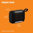 thumbnail image 3 of JBL Go 5 - Ultra-portable waterproof and drop-proof speaker with JBL legendary sound and ambient edge lighting - White, 3 of 17