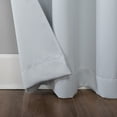thumbnail image 4 of Sun Zero Nolan Energy Saving Blackout Rod Pocket Curtain Panel, 40"X95", White (Single Panel), 4 of 8