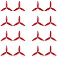thumbnail image 2 of Hobbypark 16 piezas 5152 hélices 3 cuchillas TriBlade 51 pulgadas Props 52 High Pitch cW ccW 5 mm Orificio de montaje para RC Quadcopter y Multirotor FPV Racers Drone (rojo) Hobbypark 2053-2059, 2 of 2