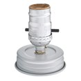 thumbnail image 3 of Darice Silver Cleveland Vintage Lighting Silver Canning Jar Light Bulb Lamp Adapter, 3 of 3