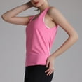 thumbnail image 4 of Workout Tank Tops for Women Sleeveless Solid Soft Yoga Fitness Tank Shirts Back Hollow Out Tie Knot Breathable Blouses, 4 of 7