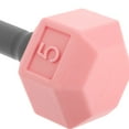thumbnail image 2 of MOVTOTOP Pink Mini Dumbbells for Kids Made of Silicone Promoting Physical Development 2pcs, 2 of 7