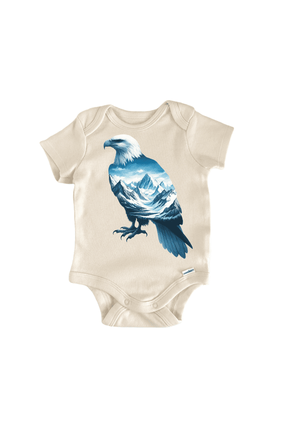 Animal Landscape Bald Eagle - Baby Bodysuit