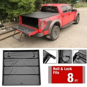 Roll Up Tonneau Cover For 1999-2016 F-250 F-350 Super Duty 8ft Bed