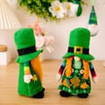 thumbnail image 5 of St Patrick s Day Gnomes Plush Decor,Green Hat Faceless Elderly Irish Festival Lucky Handmade Elf Decorations Scandinavian Swedish Tomte Gift,Saint Patricks Day Irish Home Decor, 5 of 5