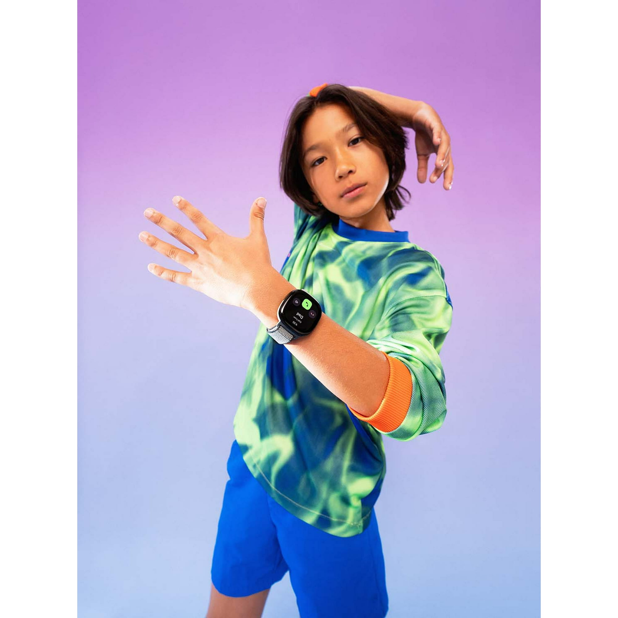 Boy with Fitbit Ace LTE Kids Smartwatch