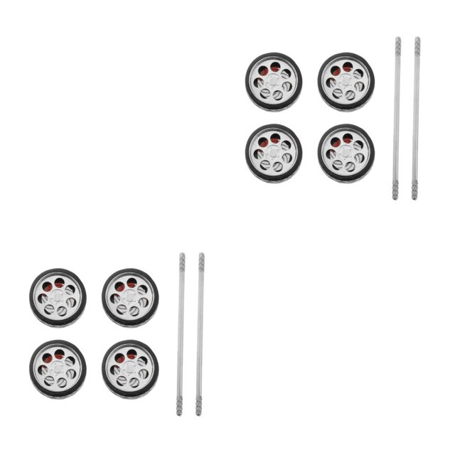 Tholdsy 4 unids/set 1/64, modelo de carretera, rueda de coche y neumáticos, repuestos para E7 2piezas E7
