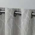 thumbnail image 3 of Exclusive Home Forest Hill Woven Room Darkening Blackout Grommet Top Curtain Panel Pair, 52"x63", Dove Grey, 3 of 6