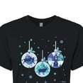 thumbnail image 3 of Disney Frozen 2 - Winter Wonderland Ornaments Christmas - Juniors Cropped Cotton Blend T-Shirt, 3 of 5