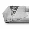 thumbnail image 3 of Saying Soft Flannel Fleece Blanket, Vintage Camping and Hiking Adventure Themed in the Mountains Forest Exploration, Cozy Plush for Indoor and Outdoor Use, 60" x 80", White and Grey, by Ambesonne, 3 of 6