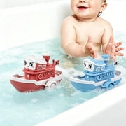 Bath Toys for Toddlers 1-3, Wind Up Swimming Boat Bathtub Toy, BPA Free Floating Baby Water Toy, Kids Tub Pool Water Play Toy, Stocking Stuffers Party Favors for Boys Girls