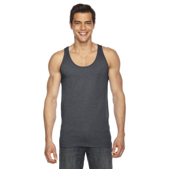 BB408 Unisex Poly-Cotton Tank - Asphalt - Large